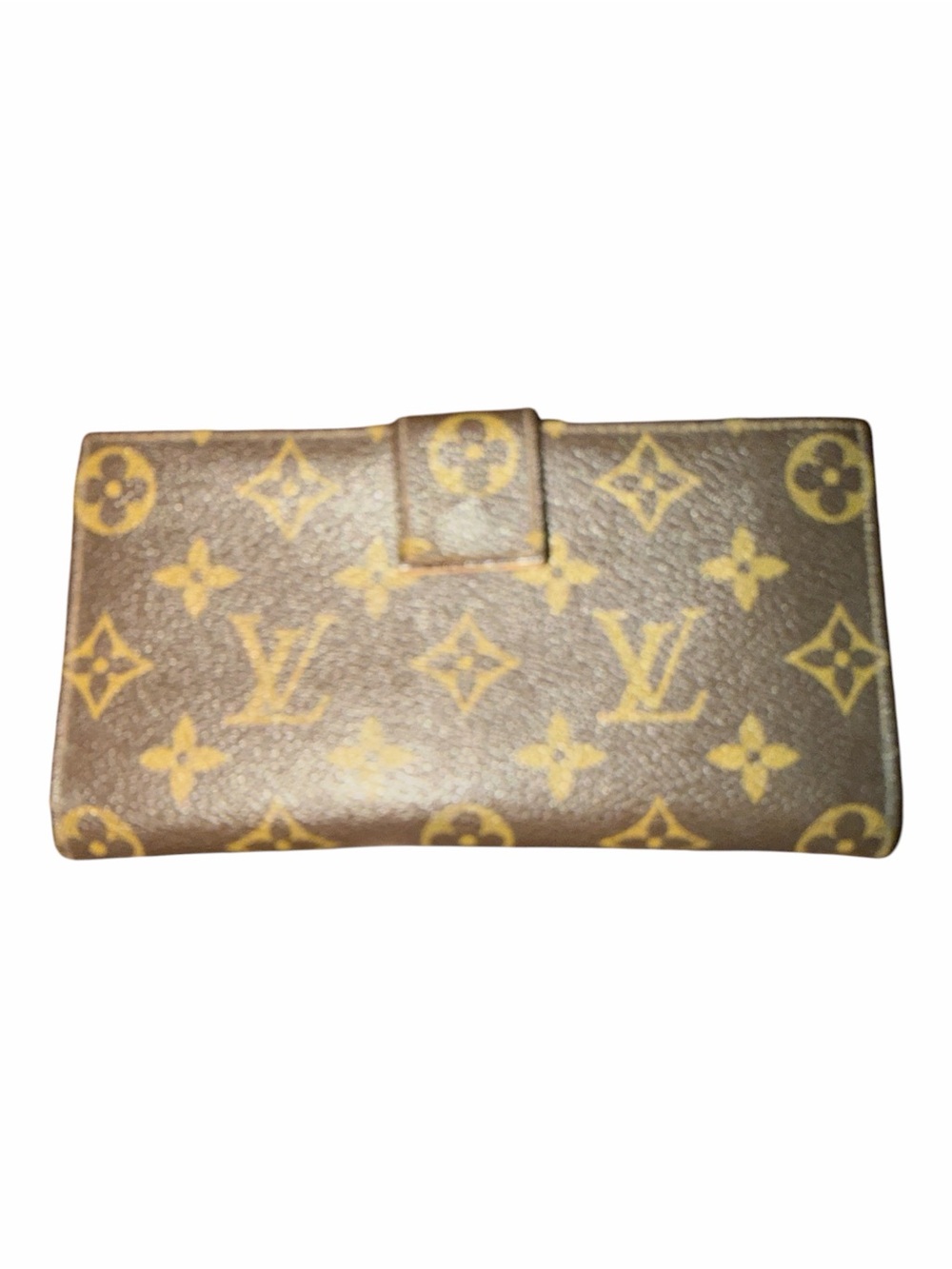 Vintage Louis Vuitton Monogram French Purse Kiss Lock Wallet (Made in USA)